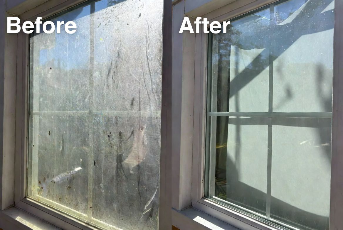 Vorher Nachher Fensterreinigung